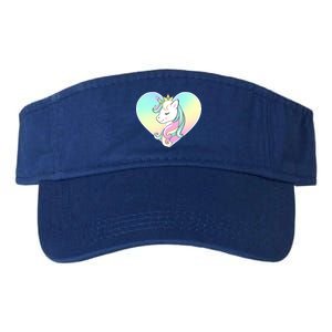 Rainbow Unicorn Heart Valucap Bio-Washed Visor