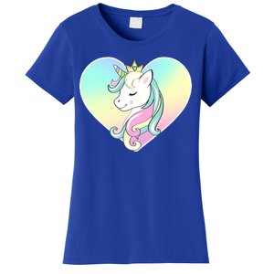 Rainbow Unicorn Heart Women's T-Shirt