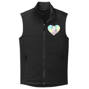 Rainbow Unicorn Heart Collective Smooth Fleece Vest