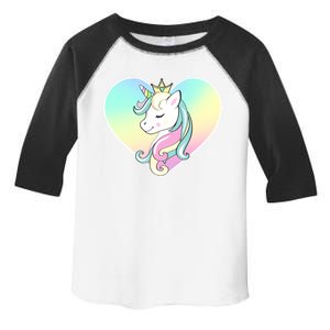 Rainbow Unicorn Heart Toddler Fine Jersey T-Shirt