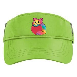 Rainbow Valentine Kitten Adult Drive Performance Visor