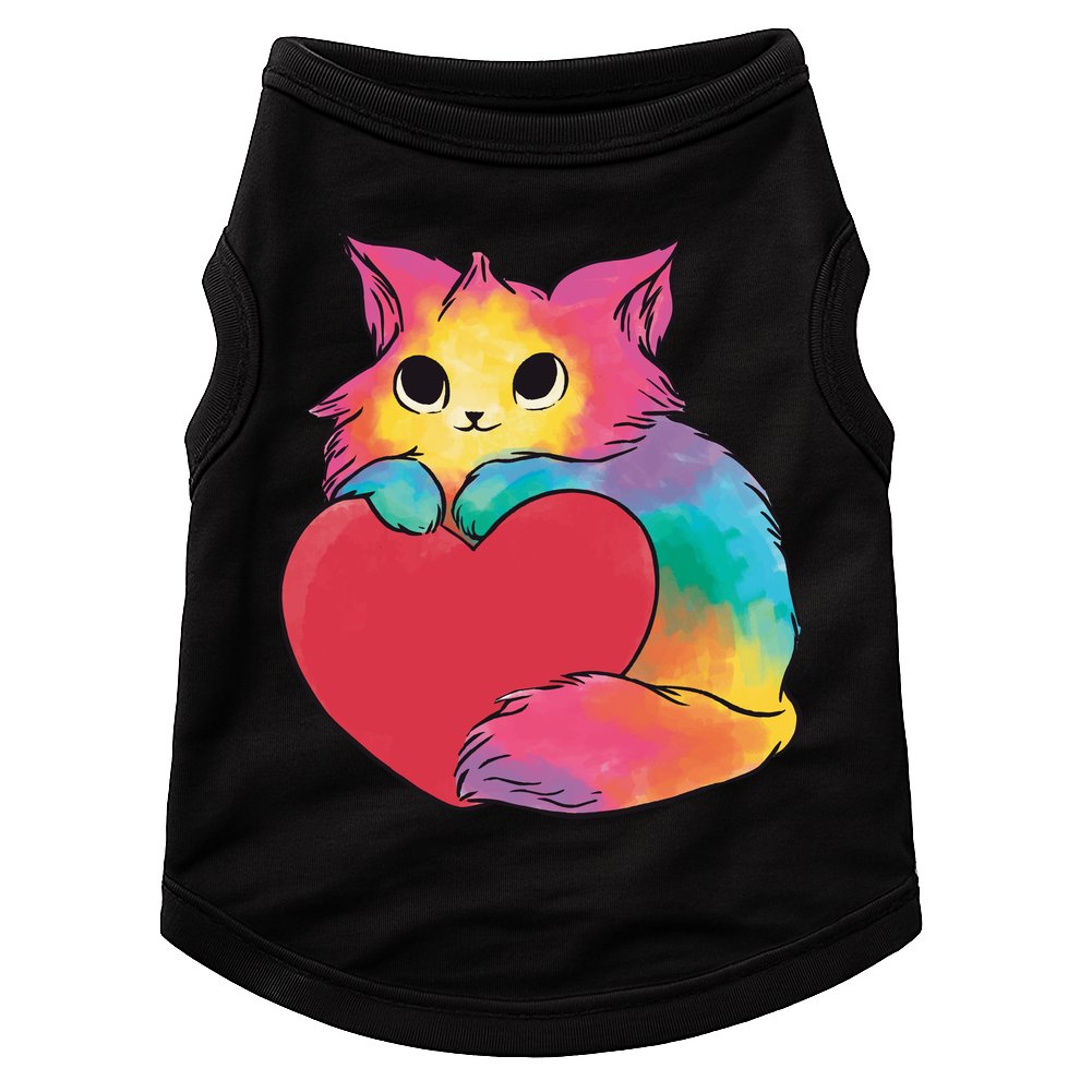 Rainbow Valentine Kitten Doggie Tank