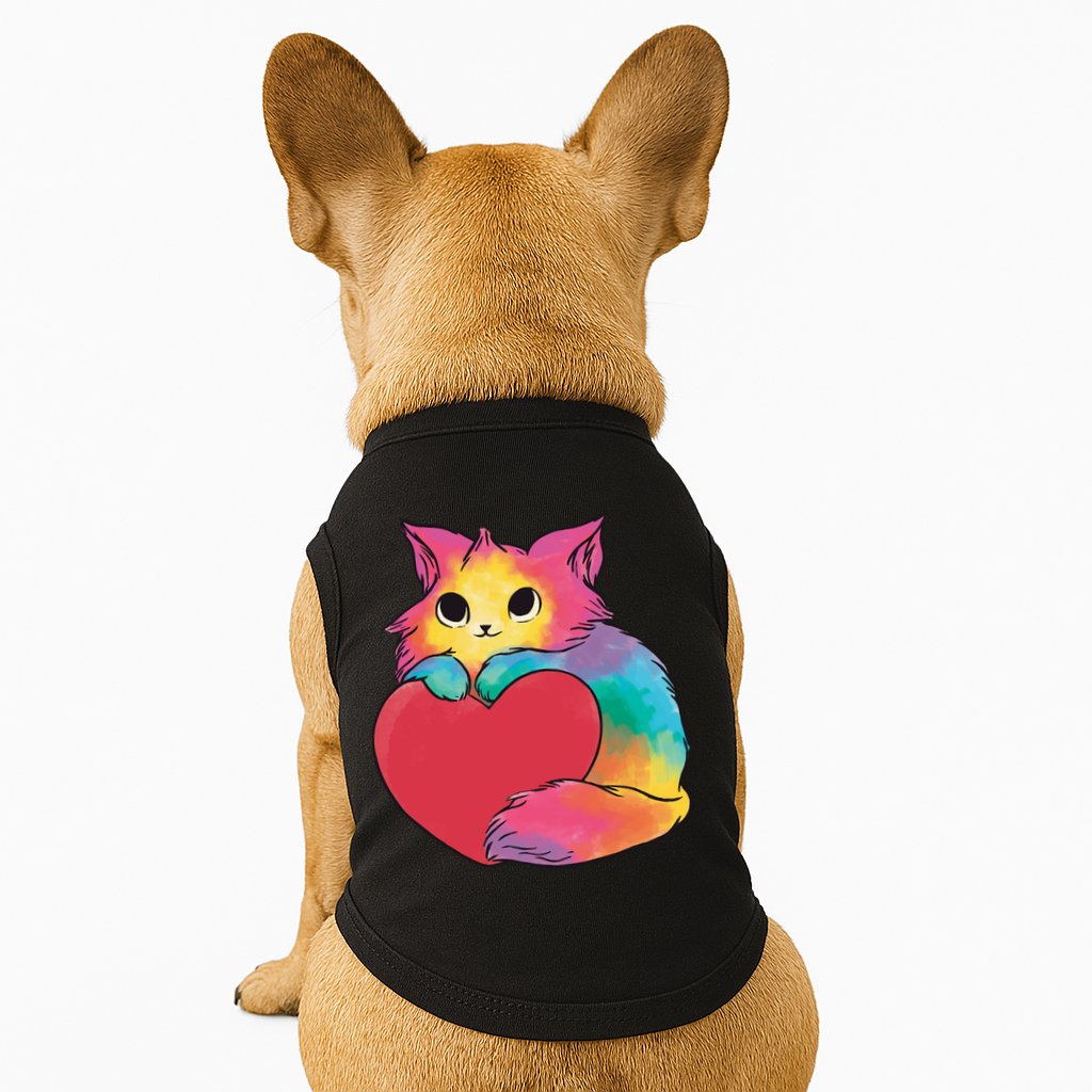 Rainbow Valentine Kitten Doggie Tank