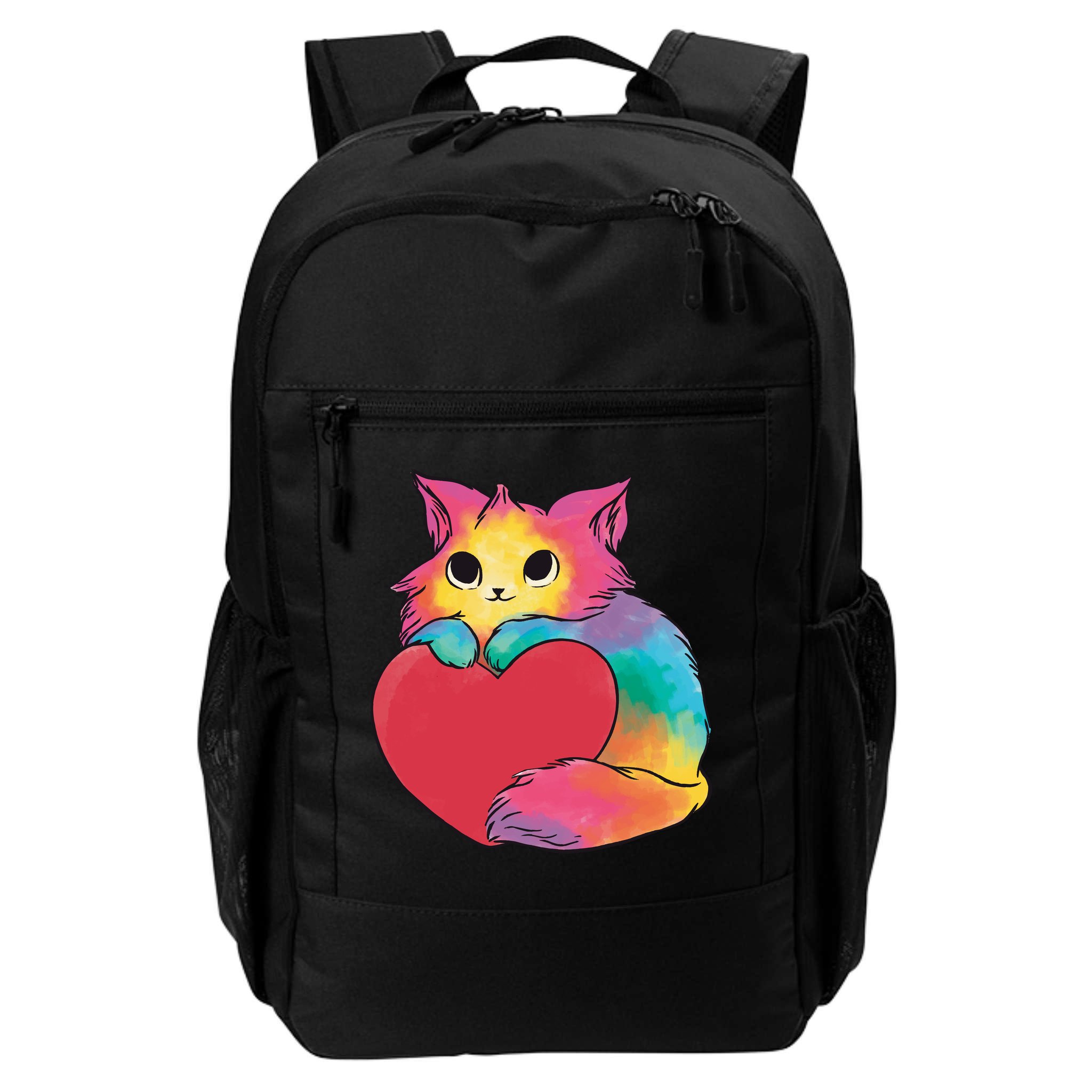 Rainbow Valentine Kitten Backpack