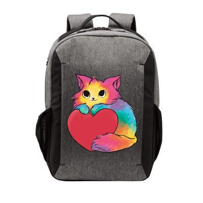 Rainbow Valentine Kitten Vector Backpack