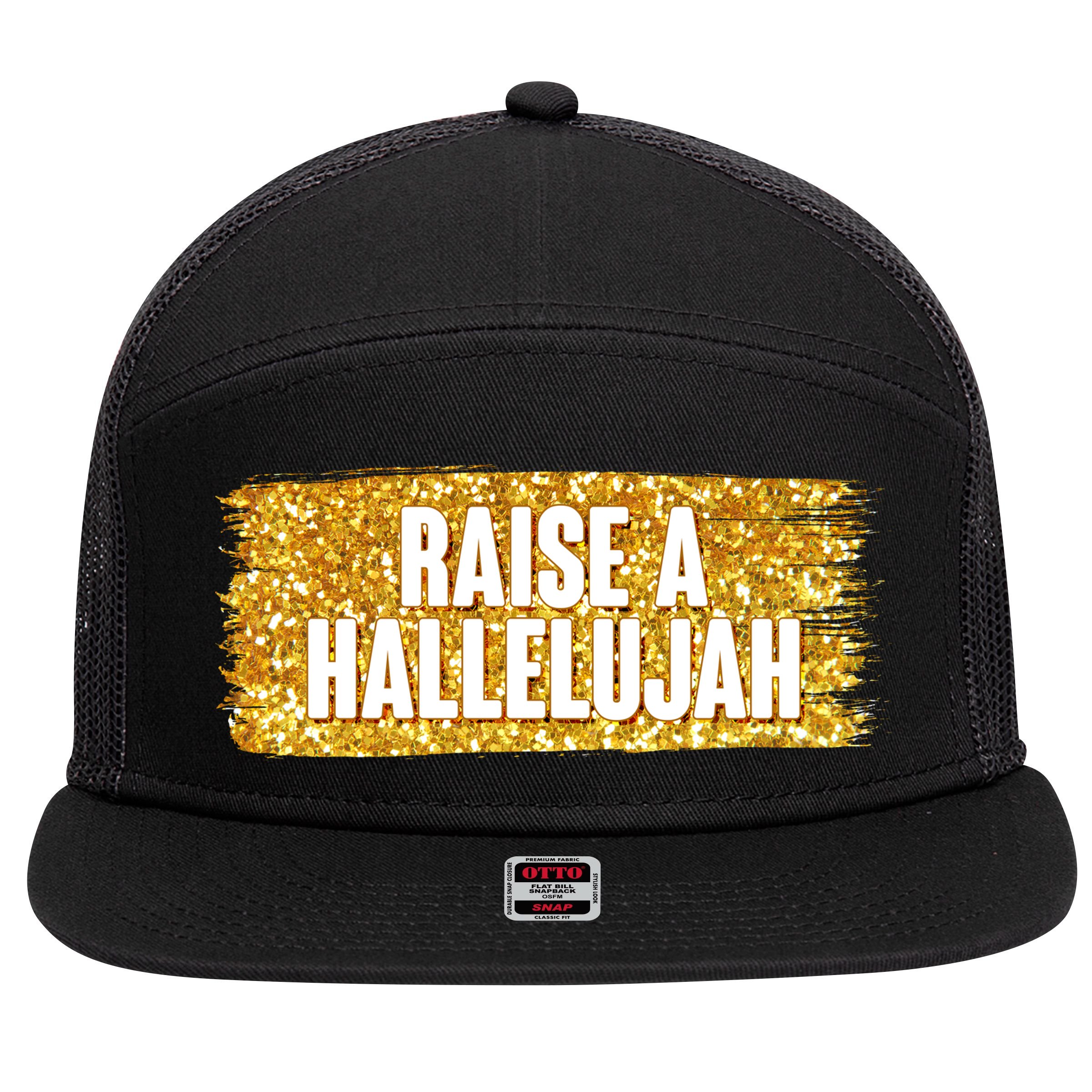 Raise A Hallelujah 7 Panel Mesh Trucker Snapback Hat