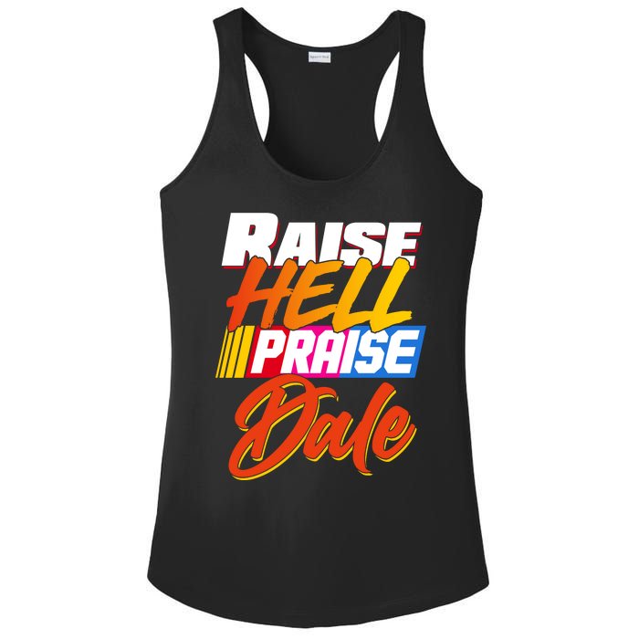 Raise Hell Praise Dale Ladies PosiCharge Competitor Racerback Tank