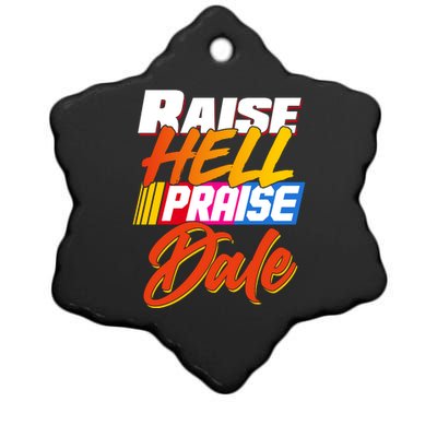 Raise Hell Praise Dale Ceramic Star Ornament