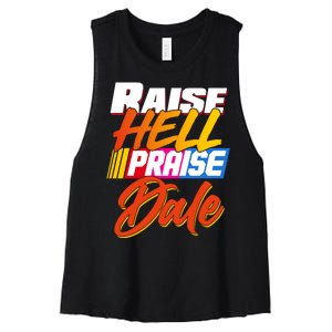 Raise Hell Praise Dale Women's Racerback Cropped Tank