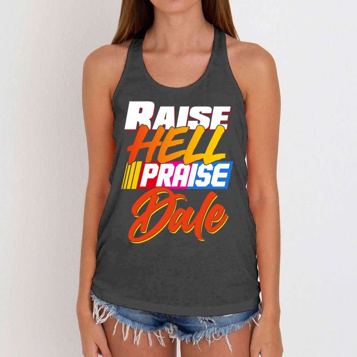 Raise Hell Praise Dale Women's Knotted Racerback Tank