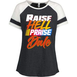 Raise Hell Praise Dale Enza Ladies Jersey Colorblock Tee