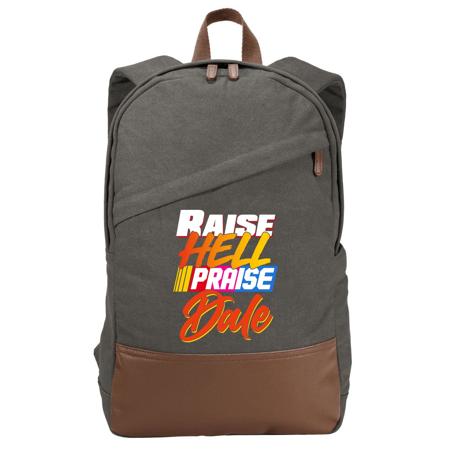 Raise Hell Praise Dale Cotton Canvas Backpack