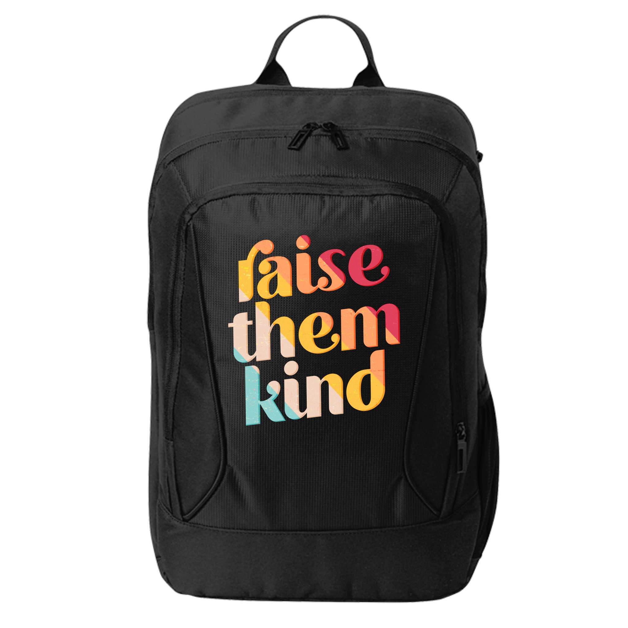 Raise Them Kind Vintage Style Colors City Backpack