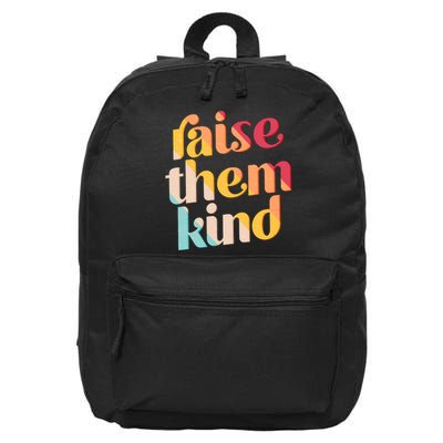 Raise Them Kind Vintage Style Colors 16 in Basic Backpack