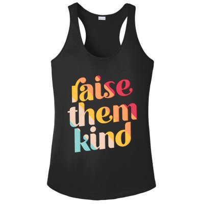 Raise Them Kind Vintage Style Colors Ladies PosiCharge Competitor Racerback Tank