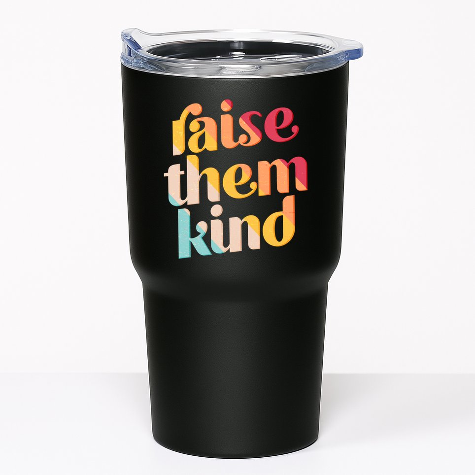 Raise Them Kind Vintage Style Colors Tumbler