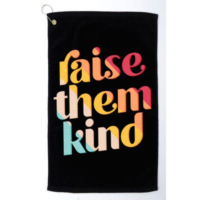 Raise Them Kind Vintage Style Colors Golf Towel