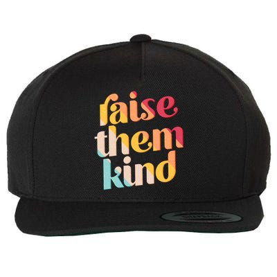 Raise Them Kind Vintage Style Colors Wool Snapback Cap