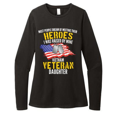 Raised By My Hero Proud Vietnam Veterans Daughter Womens CVC Long Sleeve Shirt