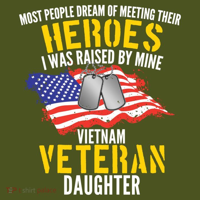 Raised By My Hero Proud Vietnam Veterans Daughter Premium T-Shirt