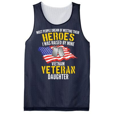 Raised By My Hero Proud Vietnam Veterans Daughter Mesh Reversible Basketball Jersey Tank