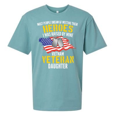 Raised By My Hero Proud Vietnam Veterans Daughter Sueded Cloud Jersey T-Shirt