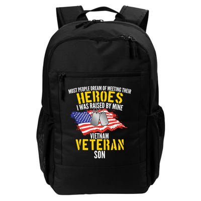Raised By My Hero Proud Vietnam Veterans Son Backpack