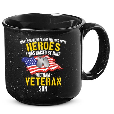 Raised By My Hero Proud Vietnam Veterans Son 15oz Campfire Ceramic Mug