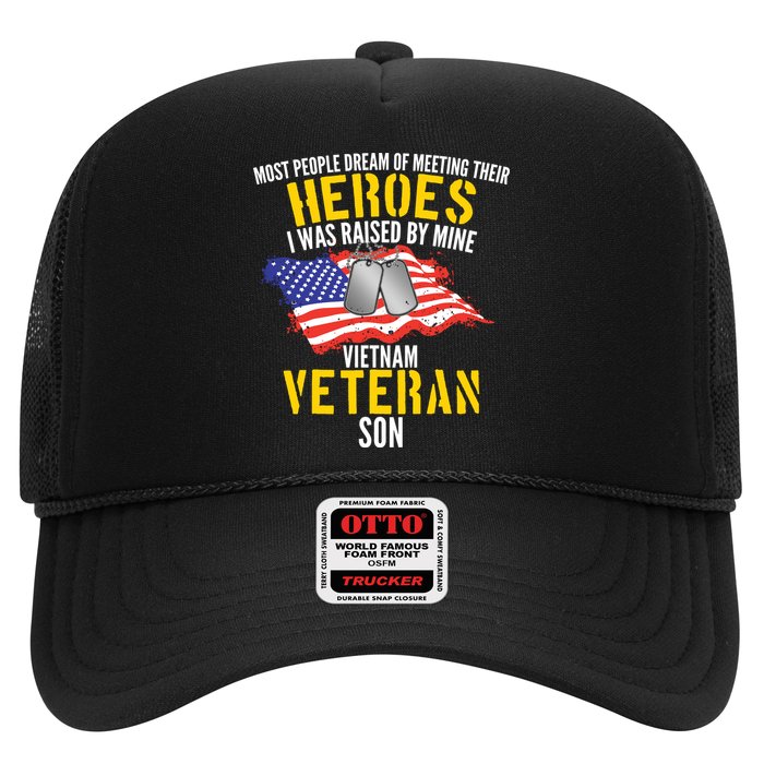 Raised By My Hero Proud Vietnam Veterans Son Trucker Hat