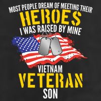 Raised By My Hero Proud Vietnam Veterans Son Trucker Hat