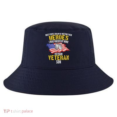 Raised By My Hero Proud Vietnam Veterans Son Cool Comfort Performance Bucket Hat