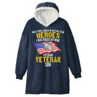 Raised By My Hero Proud Vietnam Veterans Son Hooded Wearable Blanket