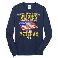 Raised By My Hero Proud Vietnam Veterans Son Tall Long Sleeve T-Shirt