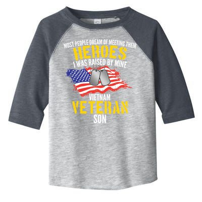 Raised By My Hero Proud Vietnam Veterans Son Toddler Fine Jersey T-Shirt
