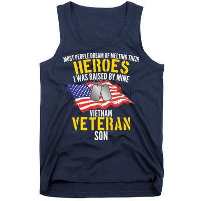 Raised By My Hero Proud Vietnam Veterans Son Tank Top