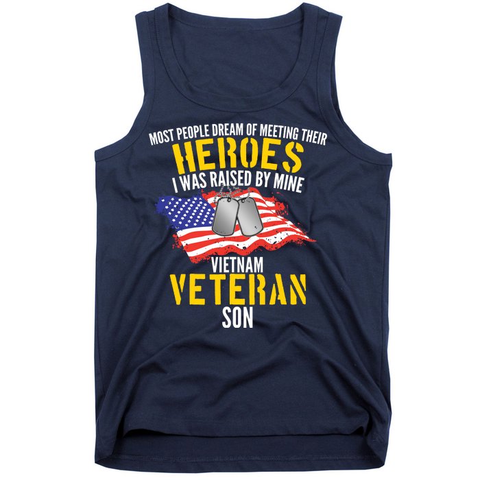 Raised By My Hero Proud Vietnam Veterans Son Tank Top