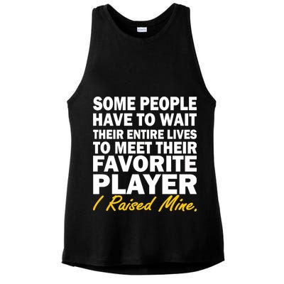 Raised My Favorite Player Ladies PosiCharge Tri-Blend Wicking Tank