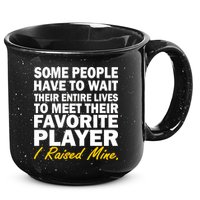 Raised My Favorite Player 15oz Campfire Ceramic Mug