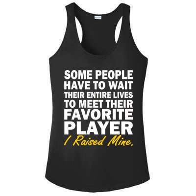Raised My Favorite Player Ladies PosiCharge Competitor Racerback Tank