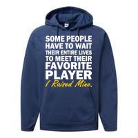 Raised My Favorite Player Performance Fleece Hoodie