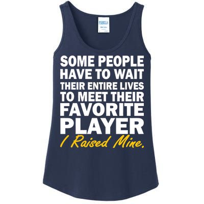 Raised My Favorite Player Ladies Essential Tank