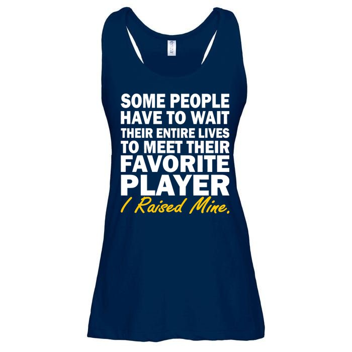 Raised My Favorite Player Ladies Essential Flowy Tank