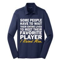 Raised My Favorite Player Silk Touch Performance Long Sleeve Polo