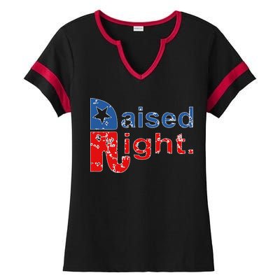 Raised Right Republican Logo Ladies Halftime Notch Neck Tee