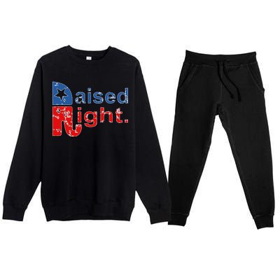 Raised Right Republican Logo Premium Crewneck Sweatsuit Set