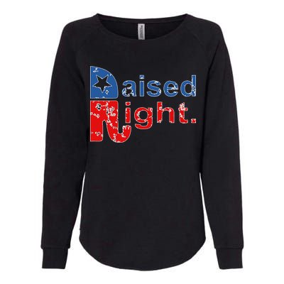 Raised Right Republican Logo Womens California Wash Sweatshirt