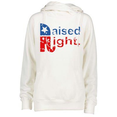 Raised Right Republican Logo Womens Funnel Neck Pullover Hood