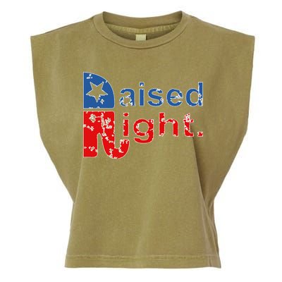 Raised Right Republican Logo Garment-Dyed Women's Muscle Tee