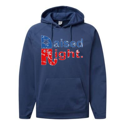 Raised Right Republican Logo Performance Fleece Hoodie