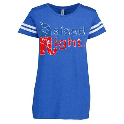 Raised Right Republican Logo Enza Ladies Jersey Football T-Shirt